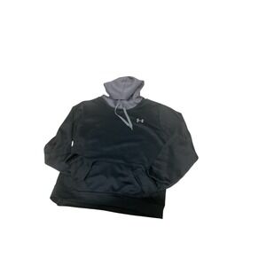 Under Armour Youth  Hoodie Black Gray Lightweight Pullover Youth XL